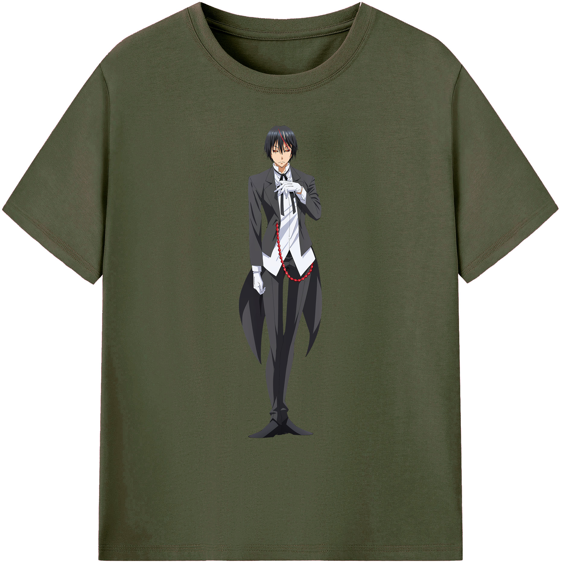 （画像用） 転スラ Regarding Reincarnated to Slime 綿100％ メンズ半袖Tシャツ｜肌触りやわらか＆通気性
